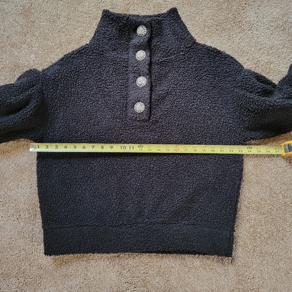 Express Black Cowl Neck Sweater with Textured Knit and Long Sleeves - Picture 5 of 14